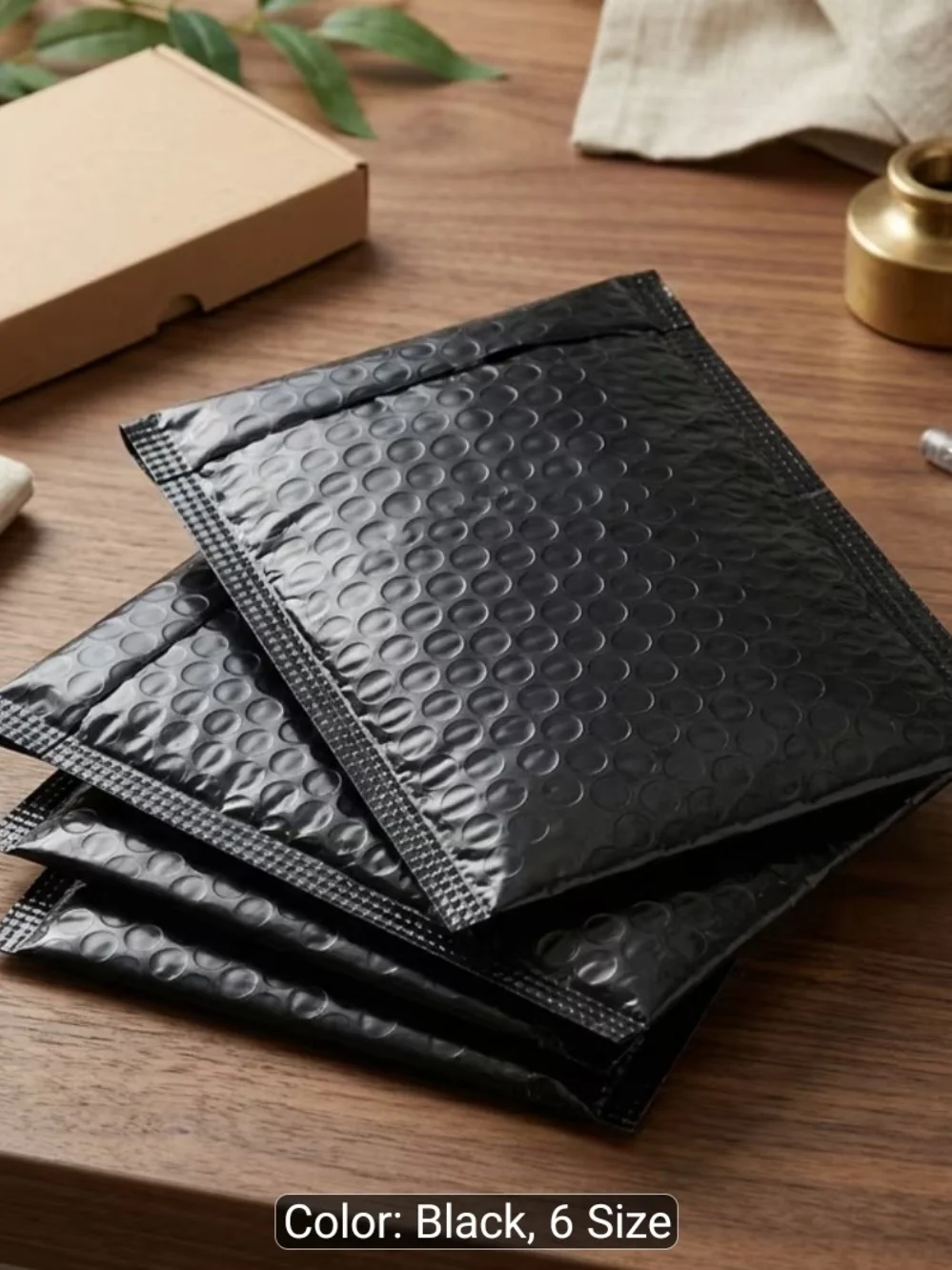 Black Padded Bubble Mailers - Pack of 20